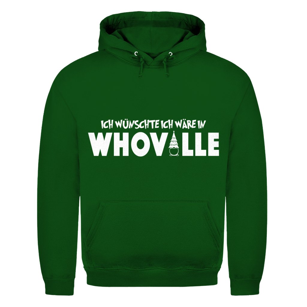 Herren Hoodie "Ich wünschte ich wäre in Whoville" - Grafikmagie