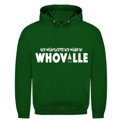 Herren Hoodie "Ich wünschte ich wäre in Whoville" - Grafikmagie