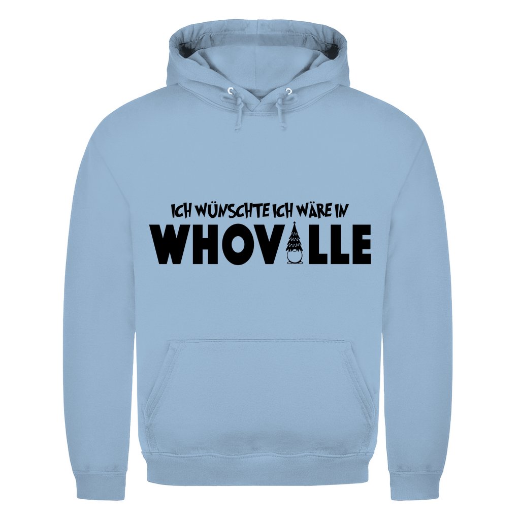 Herren Hoodie "Ich wünschte ich wäre in Whoville" - Grafikmagie