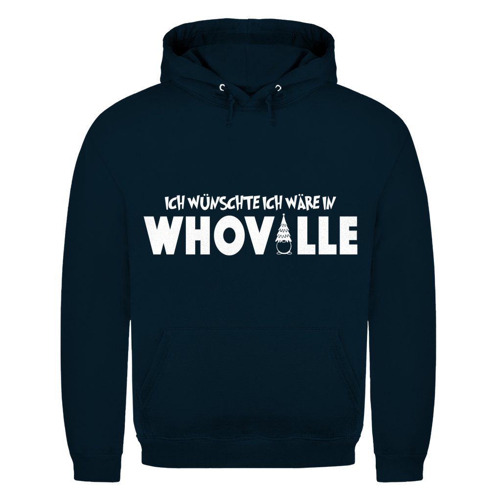 Herren Hoodie "Ich wünschte ich wäre in Whoville" - Grafikmagie