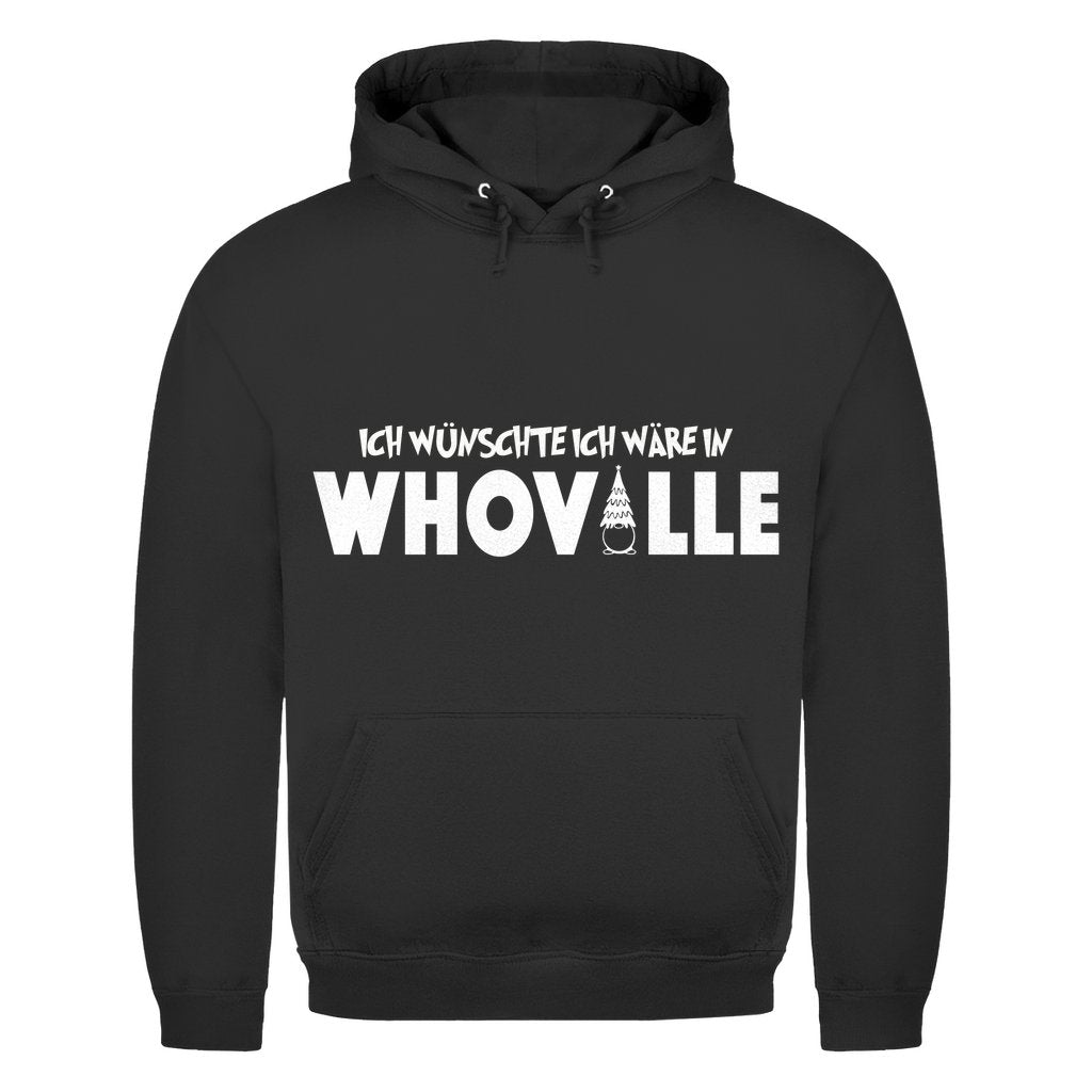 Herren Hoodie "Ich wünschte ich wäre in Whoville" - Grafikmagie
