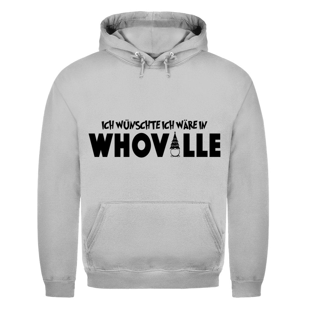 Herren Hoodie "Ich wünschte ich wäre in Whoville" - Grafikmagie