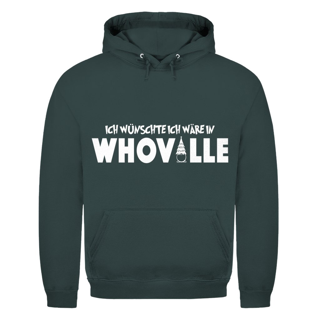 Herren Hoodie "Ich wünschte ich wäre in Whoville" - Grafikmagie