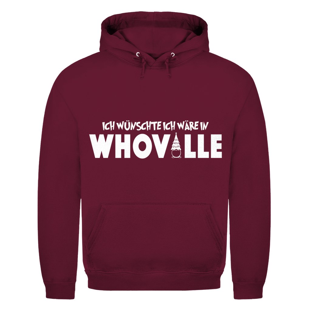 Herren Hoodie "Ich wünschte ich wäre in Whoville" - Grafikmagie