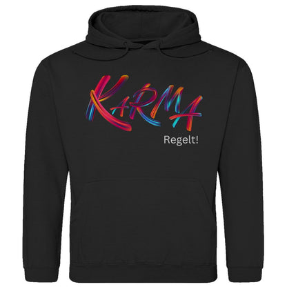 Herren Hoodie "Karma regelt" - Grafikmagie