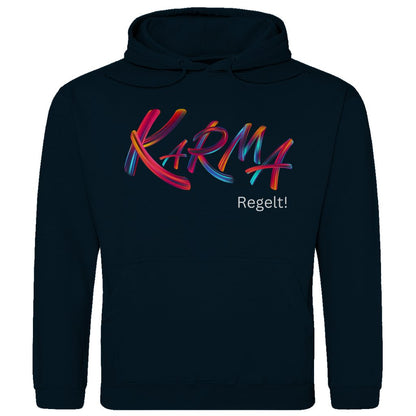 Herren Hoodie "Karma regelt" - Grafikmagie