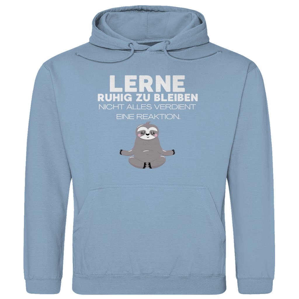 Herren Hoodie "Lerne ruhig zu bleiben..." - Grafikmagie