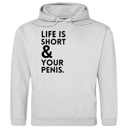 Herren Hoodie "Life is short & your Penis" - Grafikmagie