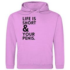Herren Hoodie "Life is short & your Penis" - Grafikmagie
