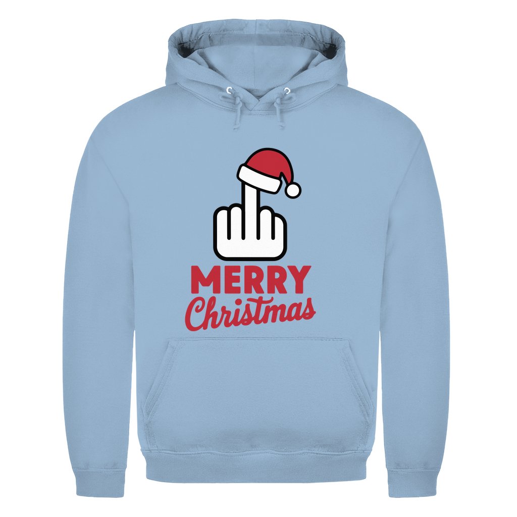 Herren Hoodie "Merry Christmas Mittelfinger" - Grafikmagie