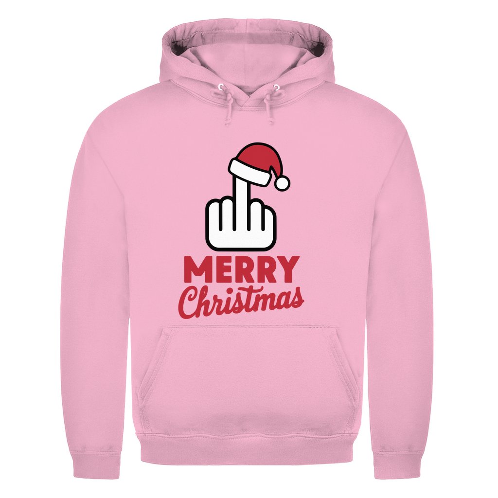 Herren Hoodie "Merry Christmas Mittelfinger" - Grafikmagie