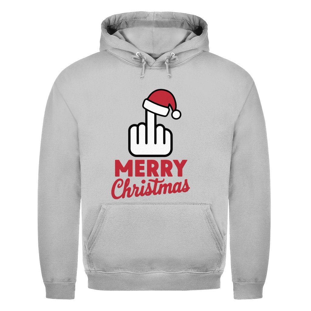 Herren Hoodie "Merry Christmas Mittelfinger" - Grafikmagie