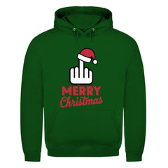 Herren Hoodie "Merry Christmas Mittelfinger" - Grafikmagie
