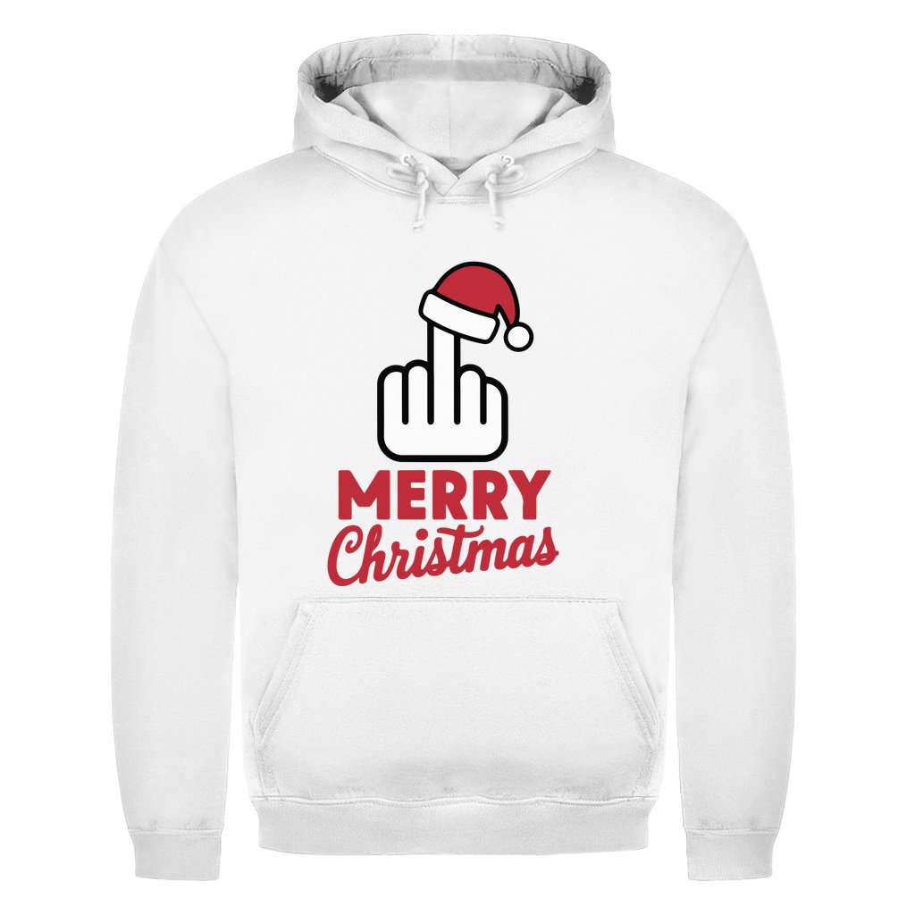 Herren Hoodie "Merry Christmas Mittelfinger" - Grafikmagie