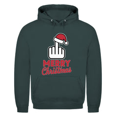 Herren Hoodie "Merry Christmas Mittelfinger" - Grafikmagie