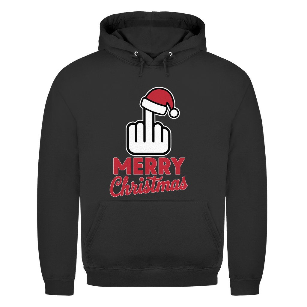 Herren Hoodie "Merry Christmas Mittelfinger" - Grafikmagie