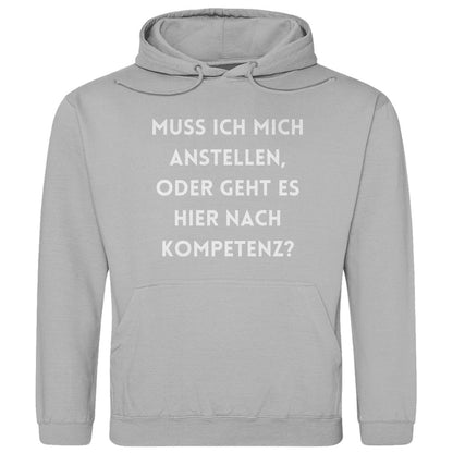 Herren Hoodie "Muss ich mich anstellen..." - Grafikmagie