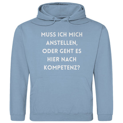 Herren Hoodie "Muss ich mich anstellen..." - Grafikmagie