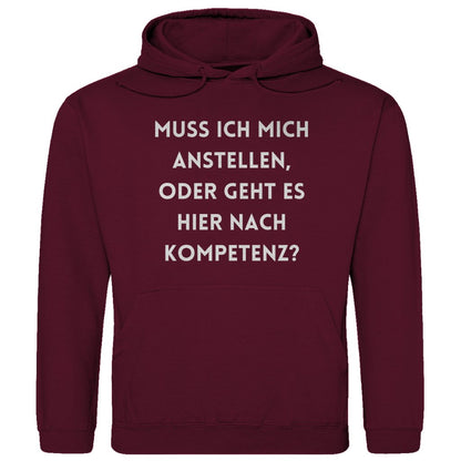 Herren Hoodie "Muss ich mich anstellen..." - Grafikmagie