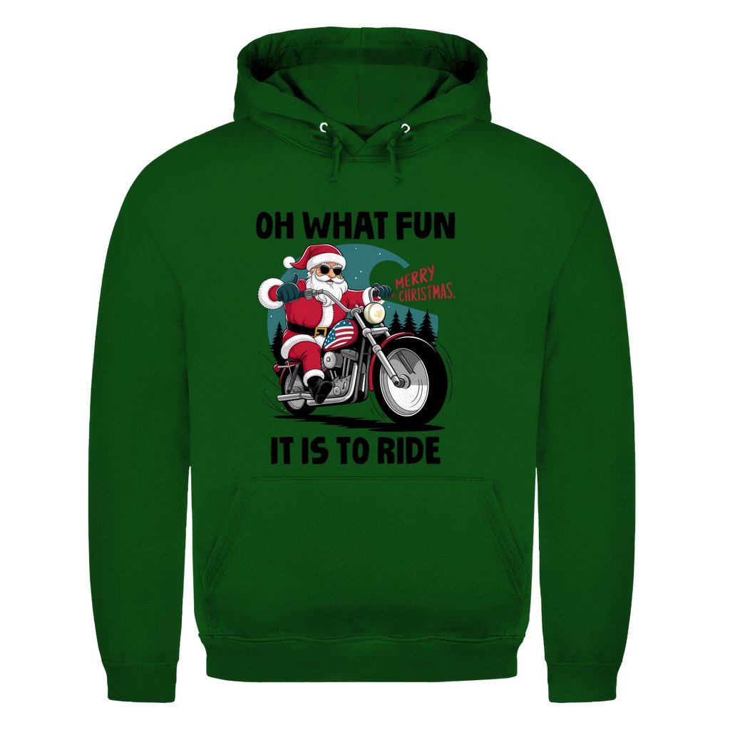 Herren Hoodie "OH What fun it is to ride" - Grafikmagie