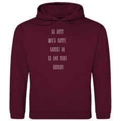 Herren Hoodie "So Dumm wies kommt..." - Grafikmagie