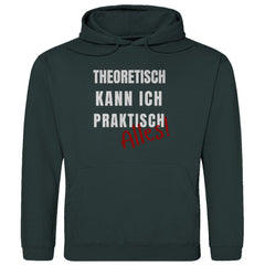 Herren Hoodie "Theoretisch kann ich praktisch alles" - Grafikmagie