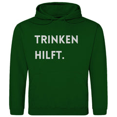 Herren Hoodie "Trinken hilft" - Grafikmagie