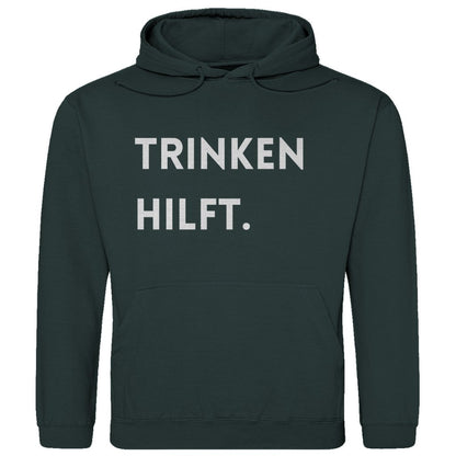 Herren Hoodie "Trinken hilft" - Grafikmagie