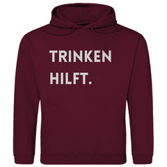 Herren Hoodie "Trinken hilft" - Grafikmagie