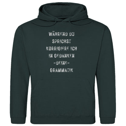 Herren Hoodie "Während du sprichst..." - Grafikmagie