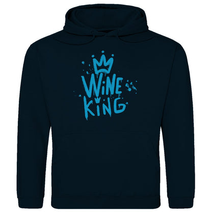 Herren Hoodie "Wine King" - Grafikmagie