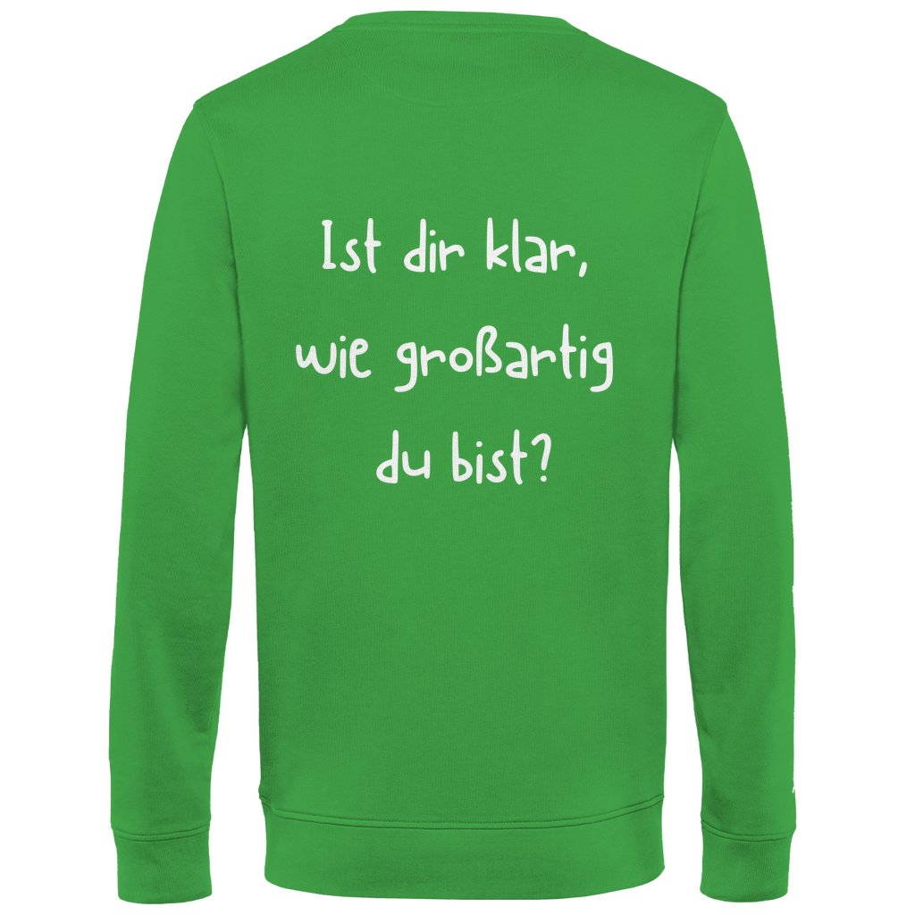 Herren Sweatshirt "Ist dir klar wie großartig du bist?" - Grafikmagie