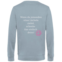 Herren Sweatshirt "Lächeln" - Grafikmagie