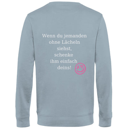 Herren Sweatshirt "Lächeln" - Grafikmagie