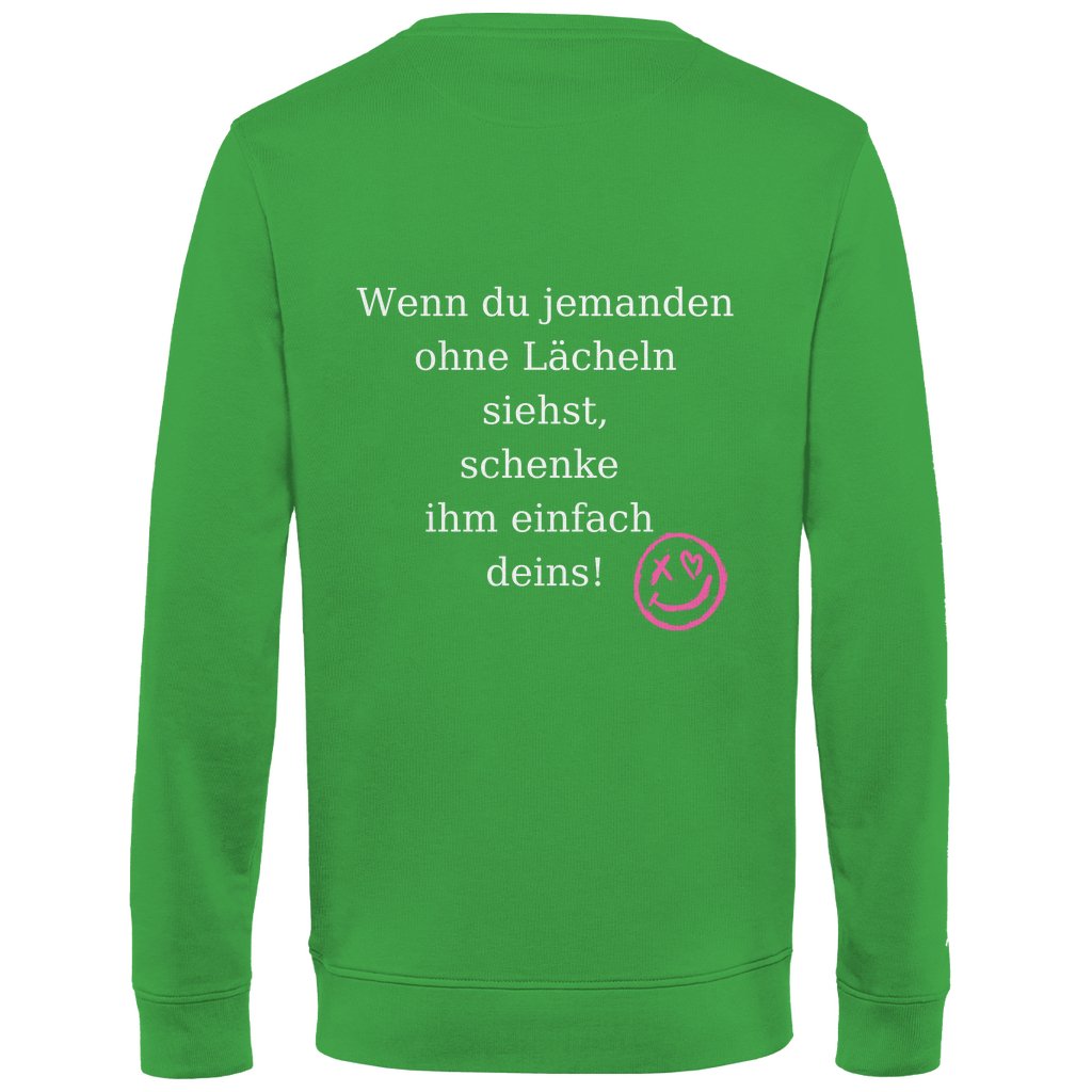 Herren Sweatshirt "Lächeln" - Grafikmagie