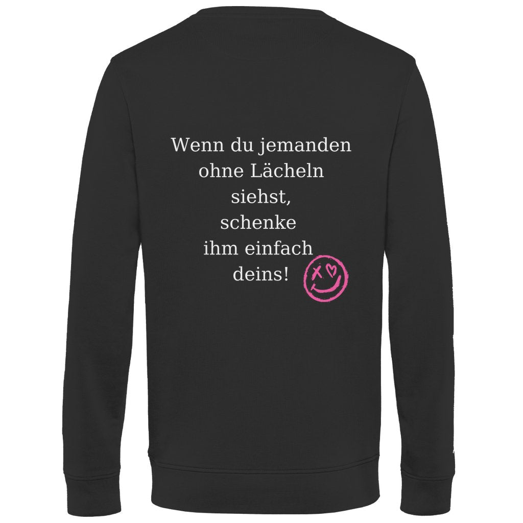 Herren Sweatshirt "Lächeln" - Grafikmagie