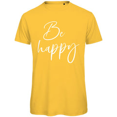 Herren T-Shirt "Be happy" - Grafikmagie
