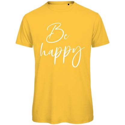 Herren T-Shirt "Be happy" - Grafikmagie