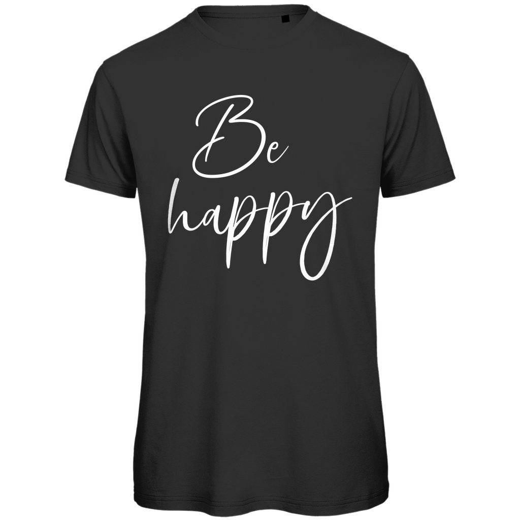 Herren T-Shirt "Be happy" - Grafikmagie