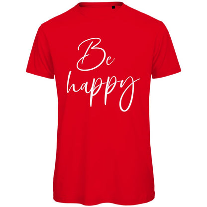 Herren T-Shirt "Be happy" - Grafikmagie