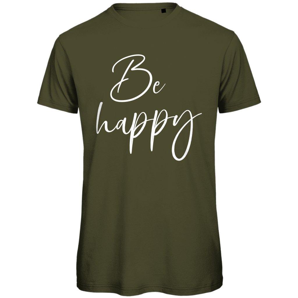 Herren T-Shirt "Be happy" - Grafikmagie