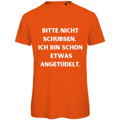 Herren T-Shirt "Bitte nicht schubsen" - Grafikmagie