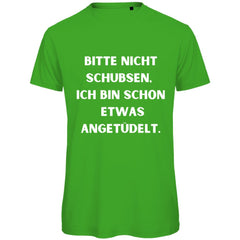 Herren T-Shirt "Bitte nicht schubsen" - Grafikmagie