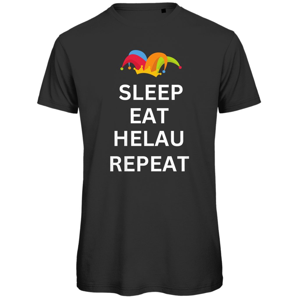 Herren T-Shirt "Eat Sleep Helau Repeat" - Grafikmagie