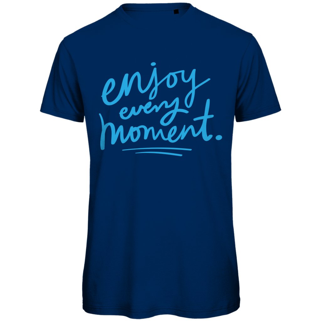 Herren T-Shirt "Enjoy every moment" - Grafikmagie