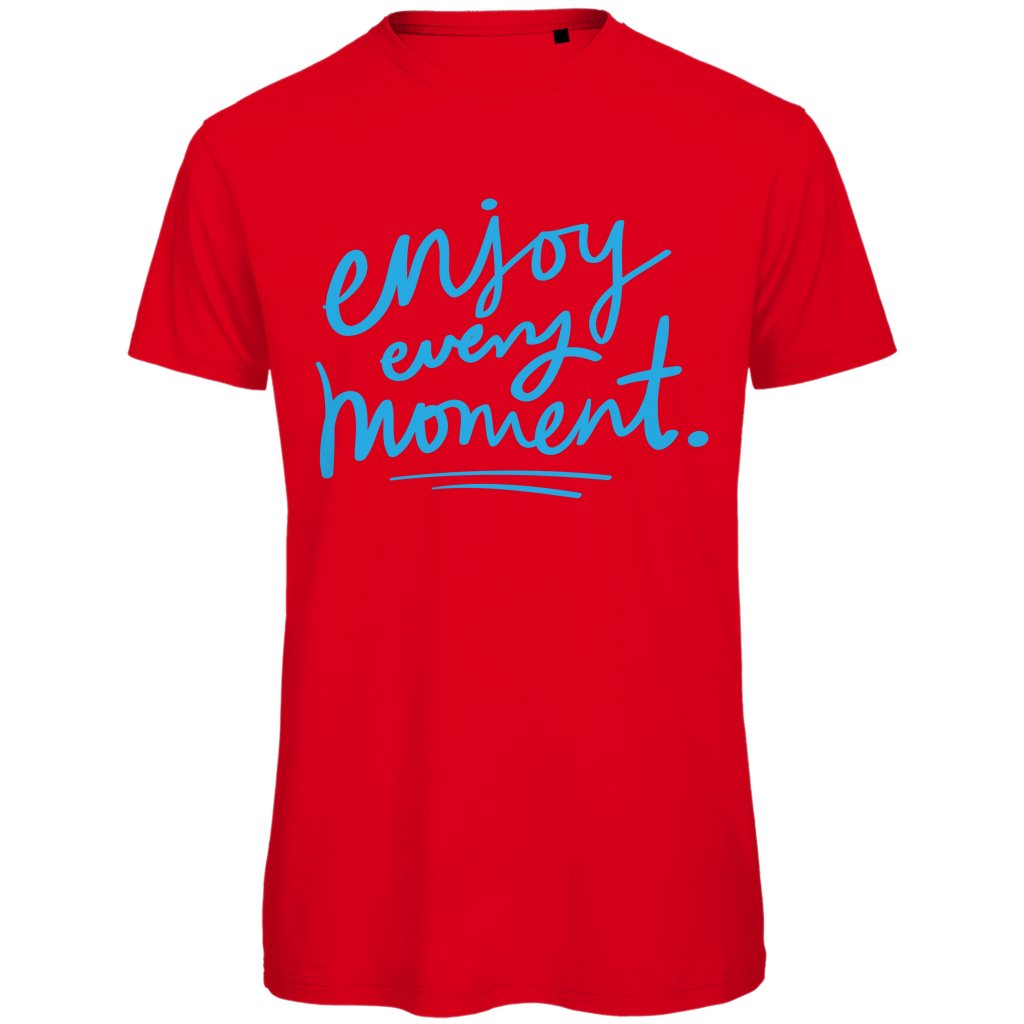 Herren T-Shirt "Enjoy every moment" - Grafikmagie