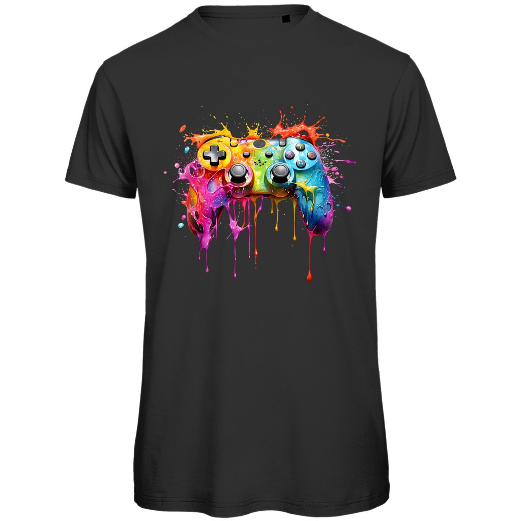 Herren T-Shirt "Gamer Color splash" - Grafikmagie