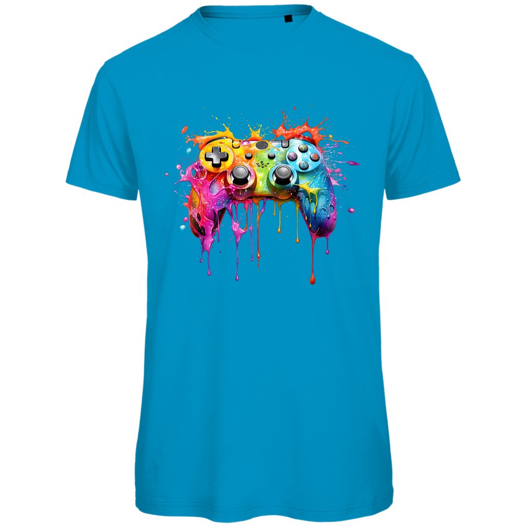 Herren T-Shirt "Gamer Color splash" - Grafikmagie