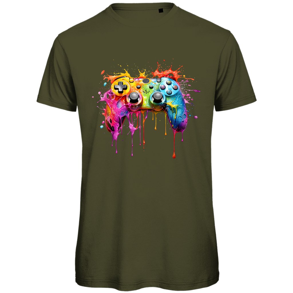 Herren T-Shirt "Gamer Color splash" - Grafikmagie