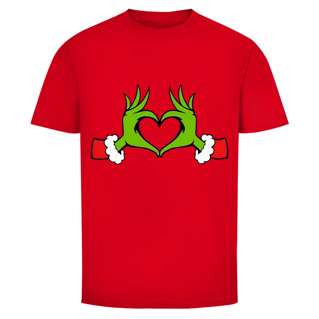 Herren T-Shirt "Grinch Herz" - Grafikmagie